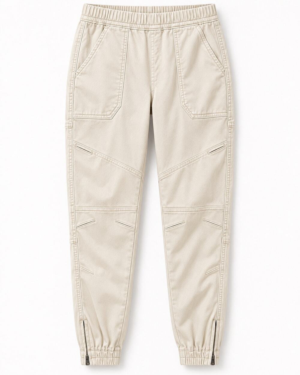 SPANX Utility Cargo Jogger Pants – Cream/Ivory – Size Small